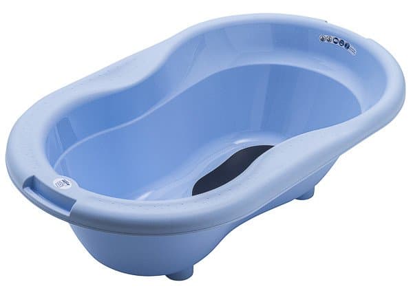 Cadita cu covoras antiderapant Top Sky blue Rotho-babydesign