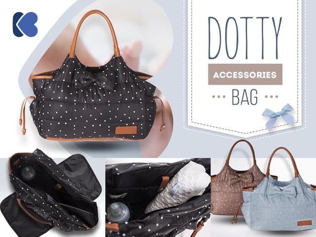 Geanta pentru mamici Mama Bag Dotty Blue