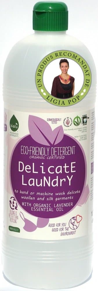 Detergent ecologic pentru rufe delicate 1L Biolu