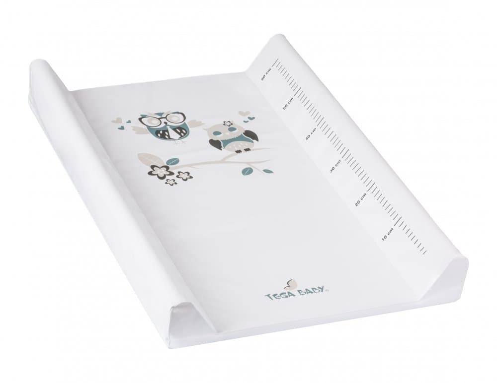 Salteluta de infasat cu intaritura Tega Baby 70x50 cm Bufnita alba
