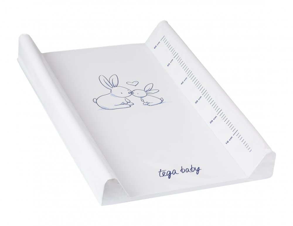 Salteluta de infasat cu intaritura Tega Baby 70x50 cm Iepuras alb