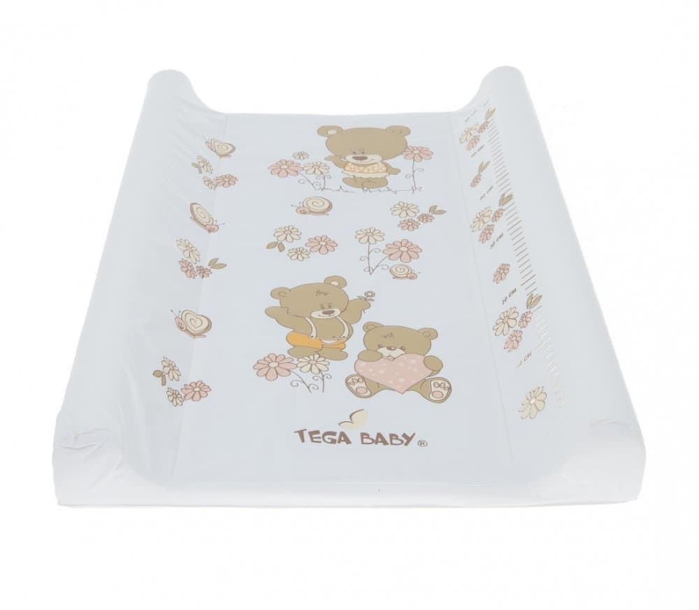 Salteluta de infasat cu intaritura Tega Baby 70x50 cm Ursulet alb