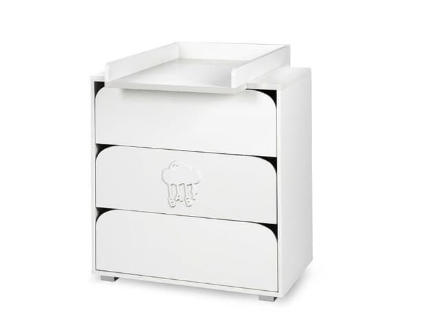 Mobilier camera copii si bebelusi Nel Cloud Alb