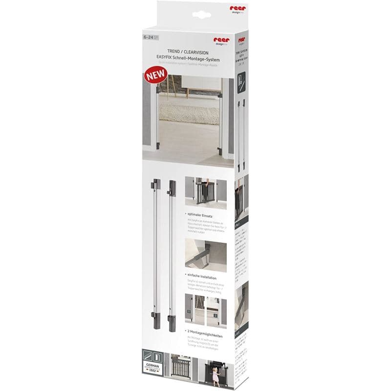 Sistem de instalare rapida EasyFix pentru porti de siguranta extensibile DesignLine aluminiu Reer 46051