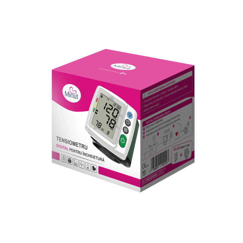 Tensiometru digital Minut pentru incheietura mainii BP606W