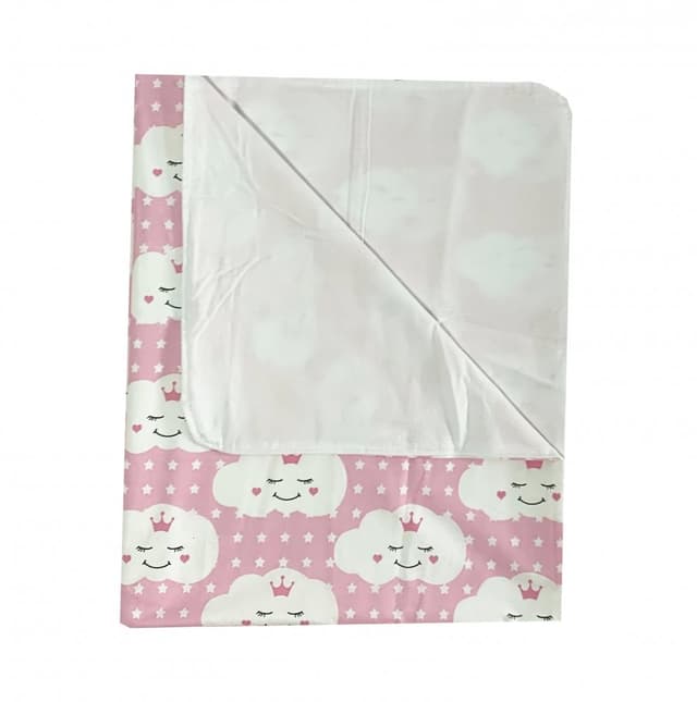 Paturica dubla de vara Junior DeLuxe 100x135 cm norisori zambareti roz