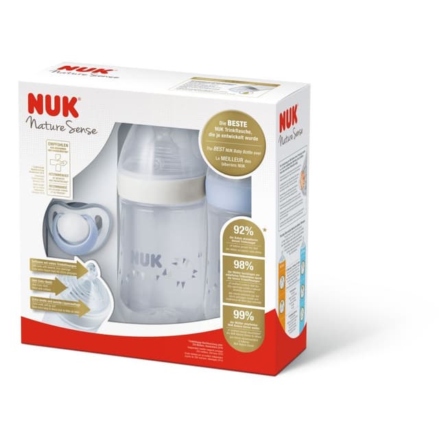 Set Nuk nou nascut Nature Sense Start Twin bleu