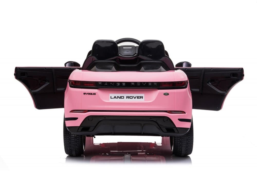 Masinuta electrica pentru copii Nichiduta Range Rover Pink 12V 70W cu scaun piele si roti EVA, scaun piele si roti eva, centuri siguranta, mufa mp3, slot usb, functie slow start, telecomanda