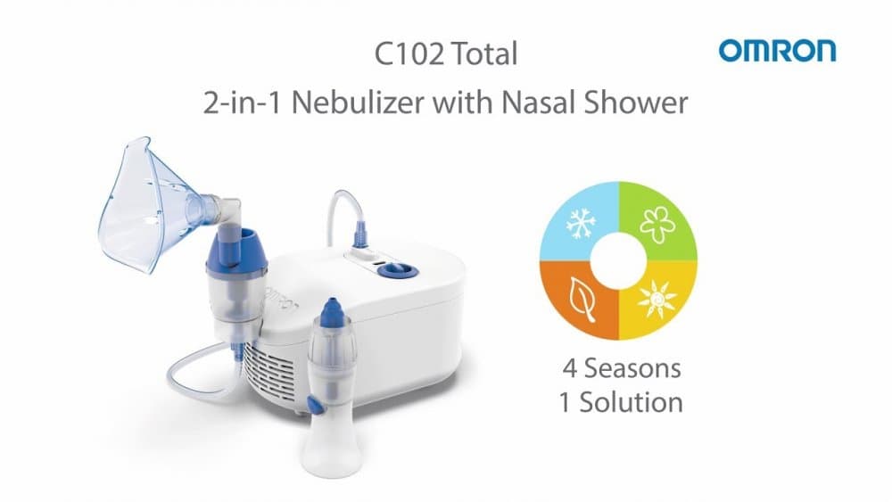 Nebulizator 2 in 1 cu compresor si dus nazal Omron C102 Total