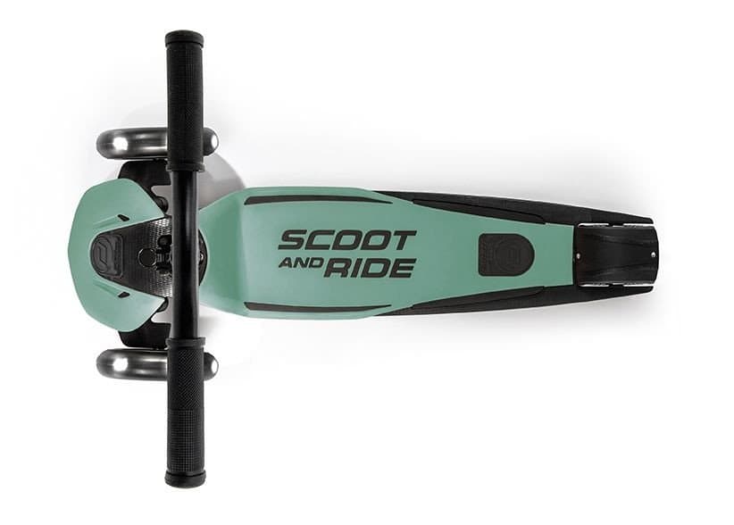 Trotineta copii pliabila, reglabila, roti luminoase, Highwaykick 5 Led Forest, 5 ani +, pana la 80 kg, Scoot Ride