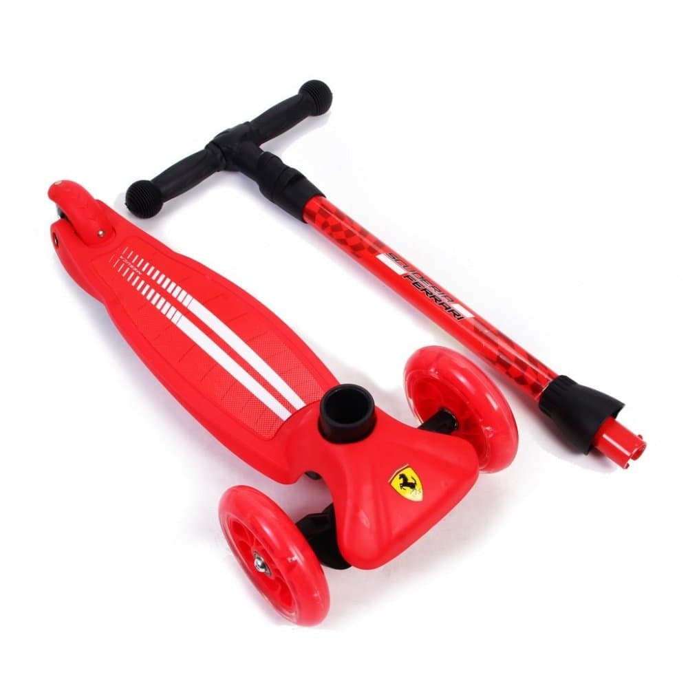 Trotineta pliabila cu 3 roti Ferrari Twist Rosie, ghidon reglabil din aluminiu, greutate admisa 50 kg