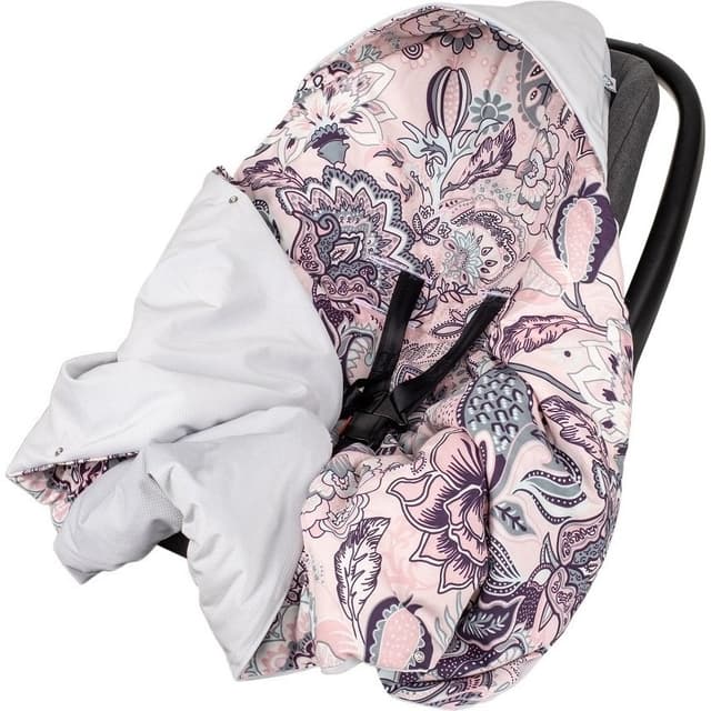 Paturica de infasat pentru scaun auto Velvet Infantilo IF19109 Boho RozGri