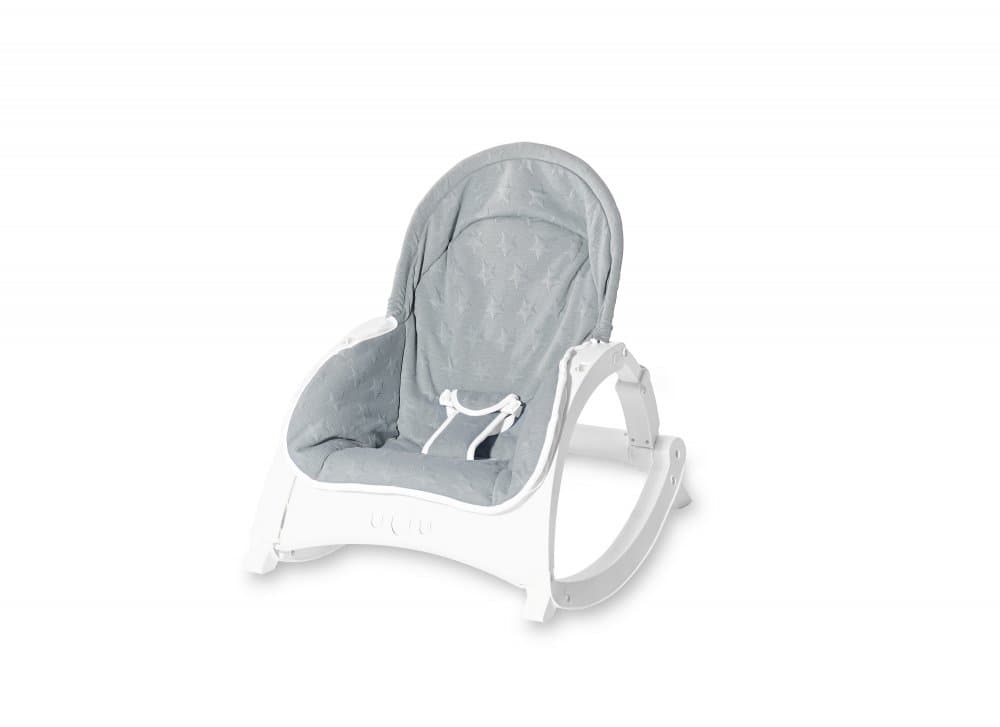 Fotoliu balansoar Alex cu masuta, vibratii si muzica Silver Blue Stars