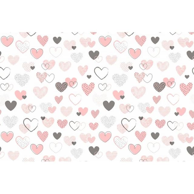 Lenjerie patut Hearts 5 piese multicolor