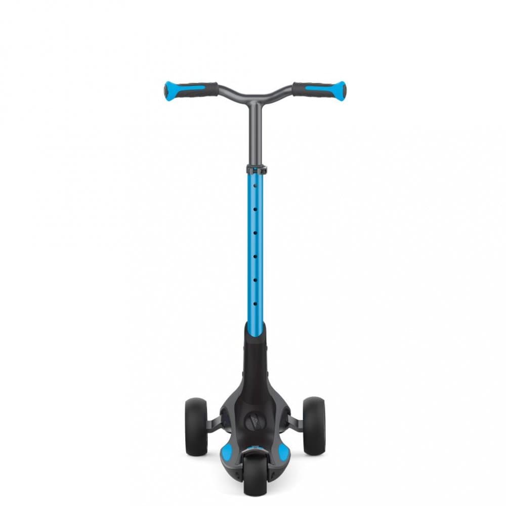 Trotineta Globber Ultimum albastra, pliabila, ghidon reglabil, design ergonomic, platforma antialunecare, greutate admisa 100 kg, varsta 5 ani+