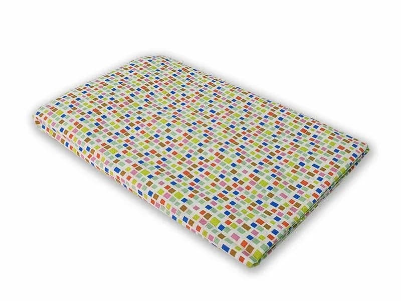 Set cearceafuri Mozaic patut bebelus 63x127 cm cu elastic din bumbac