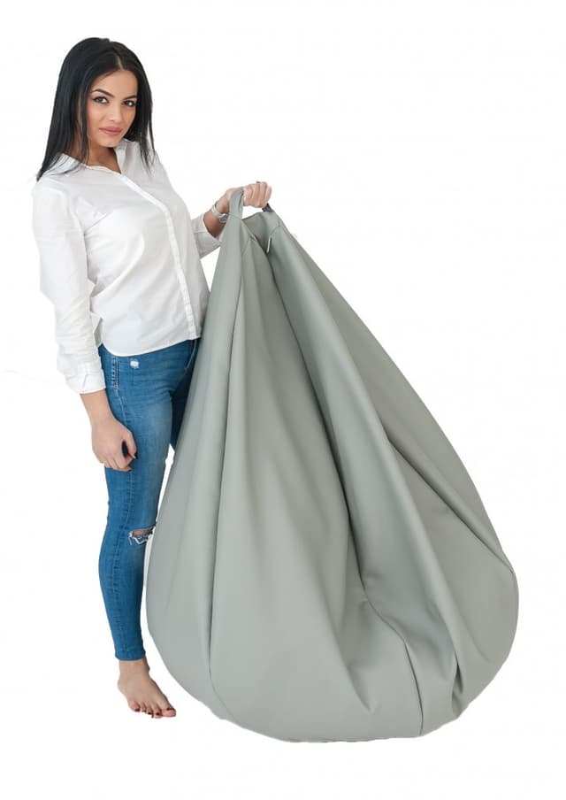 Fotoliu mediu nirvana grande plum umplut cu perle polistiren beanbag marca Pufrelax