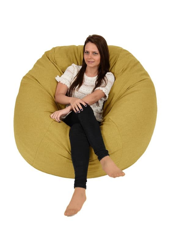 Fotoliu Pufrelax king size sunflower umplut cu fulgi de burete memory mix