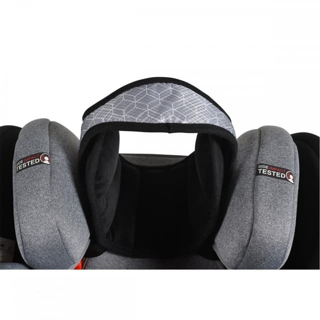 Protectie cap pentru copii Cangaroo Shelter New Black,utilizare in scaun auto,forma ergonomica,sistem de fixare reglabil,Materiale certificate Oeko-Tex
