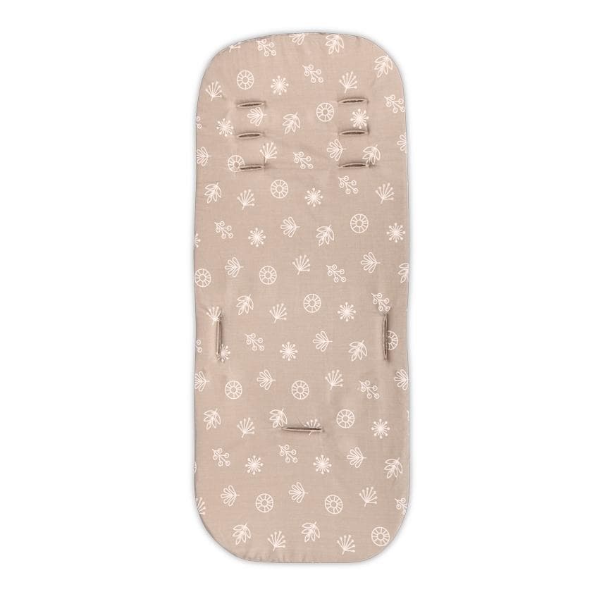 Saltea carucior Cosy Travel Memory spuma cu memorie Abstract Leaves Grey Beige