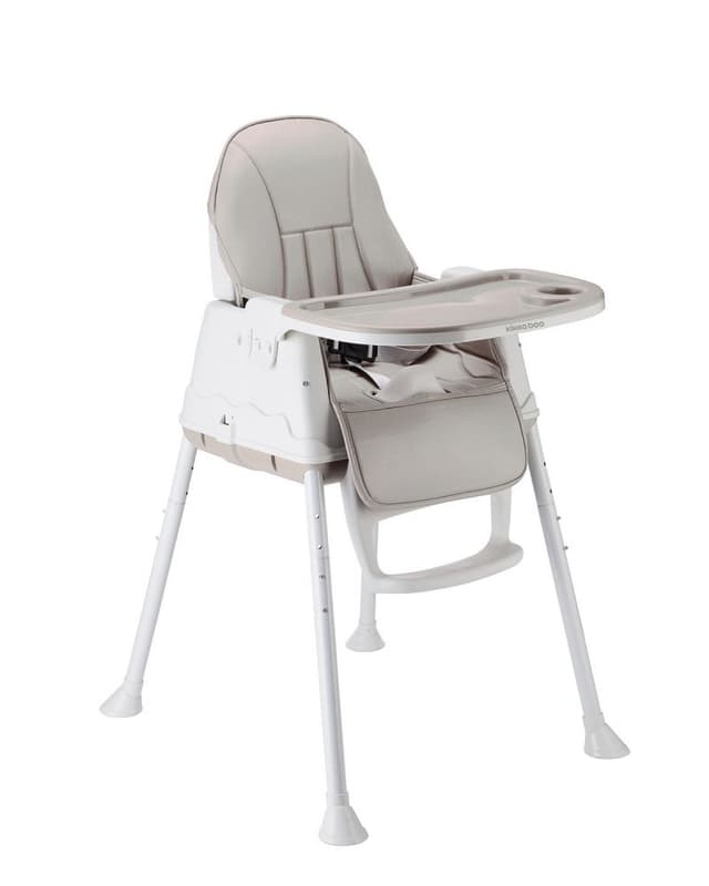 Scaun de masa KikkaBoo 3in1 Creamy Grey