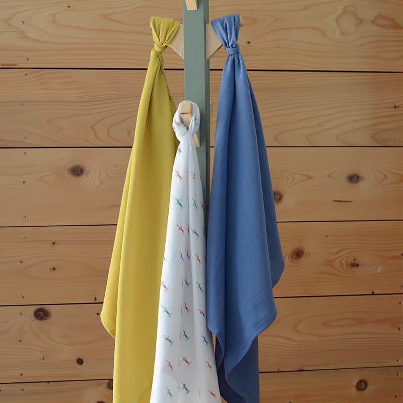 Set 3 museline Beaba bumbac organic 70x70 cm teckel beige