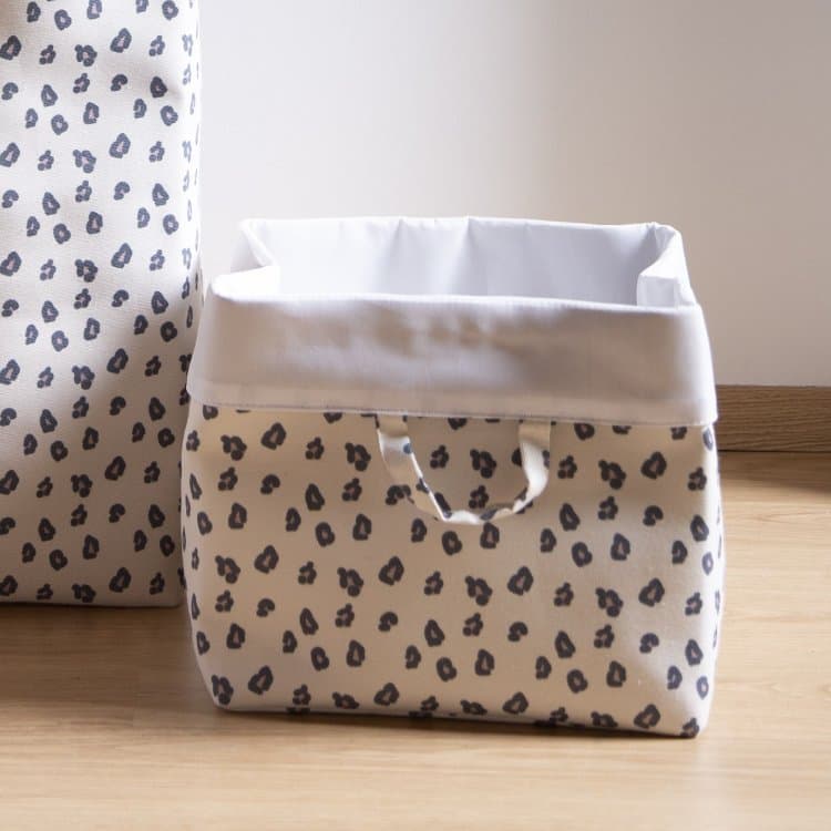 Cos depozitare panza 32x32x29 cm Leopard Childhome