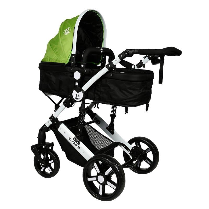 Carucior 2 in 1 reversibil Buf Boof 0-36 luni X2 Green