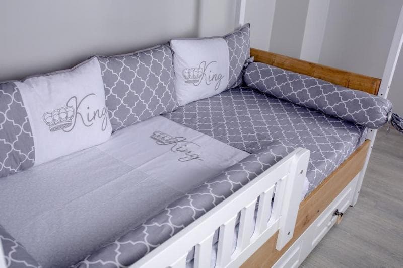 Lenjerie Montessori 8 piese King KG102 95x195 cm