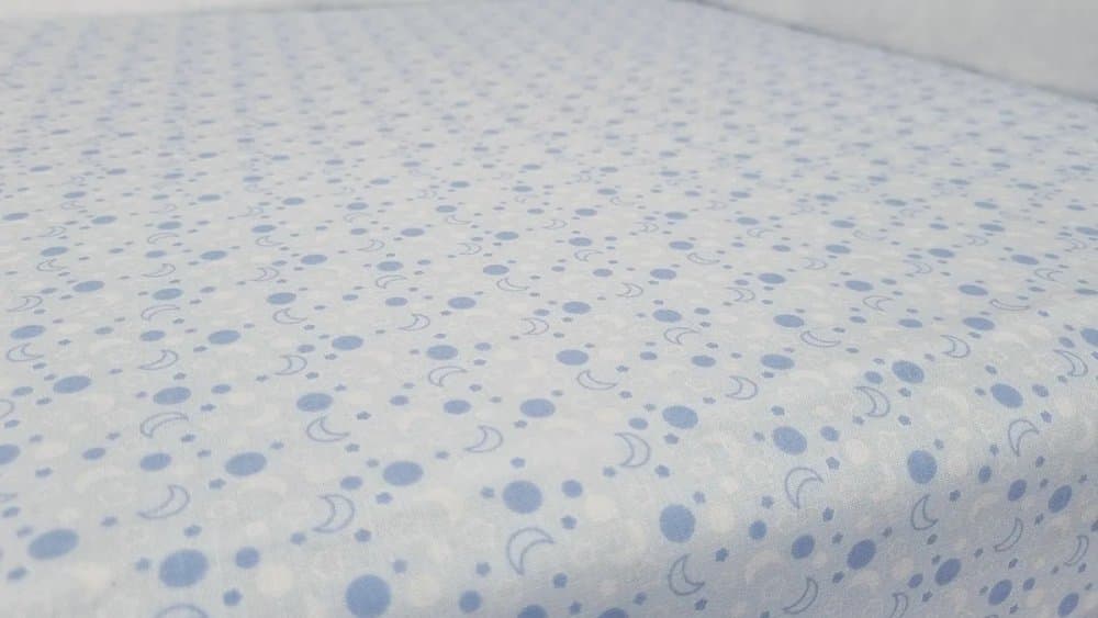 Set cearceafuri Blue Moon KidsDecor cu elastic din bumbac 70x110 cm
