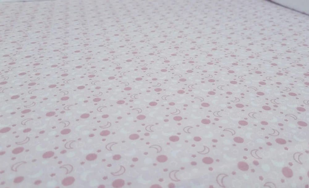 Set cearceafuri Pink Moon KidsDecor cu elastic din bumbac 70x120 cm