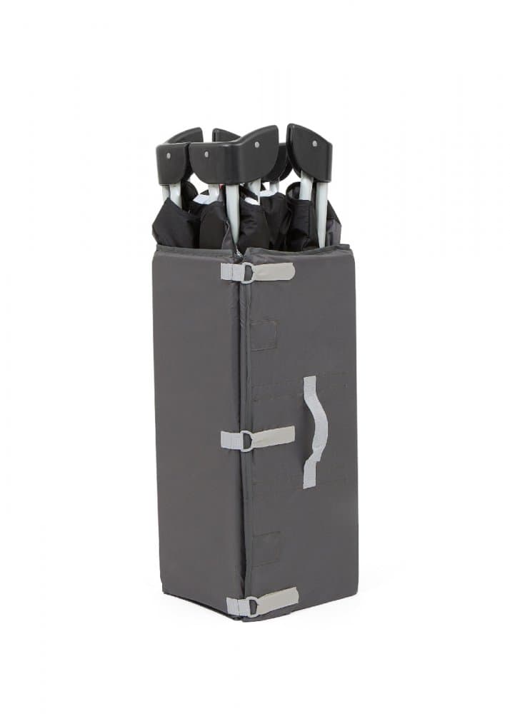 Patut pliant Allura 120 cm Ember Joie cu 2 niveluri, usita cu fermoar, spatiu depozitare, accesorii incluse