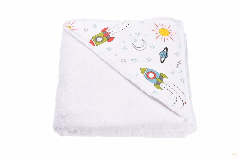 Prosop de baie frotir bumbac 75x75 cm model rachete