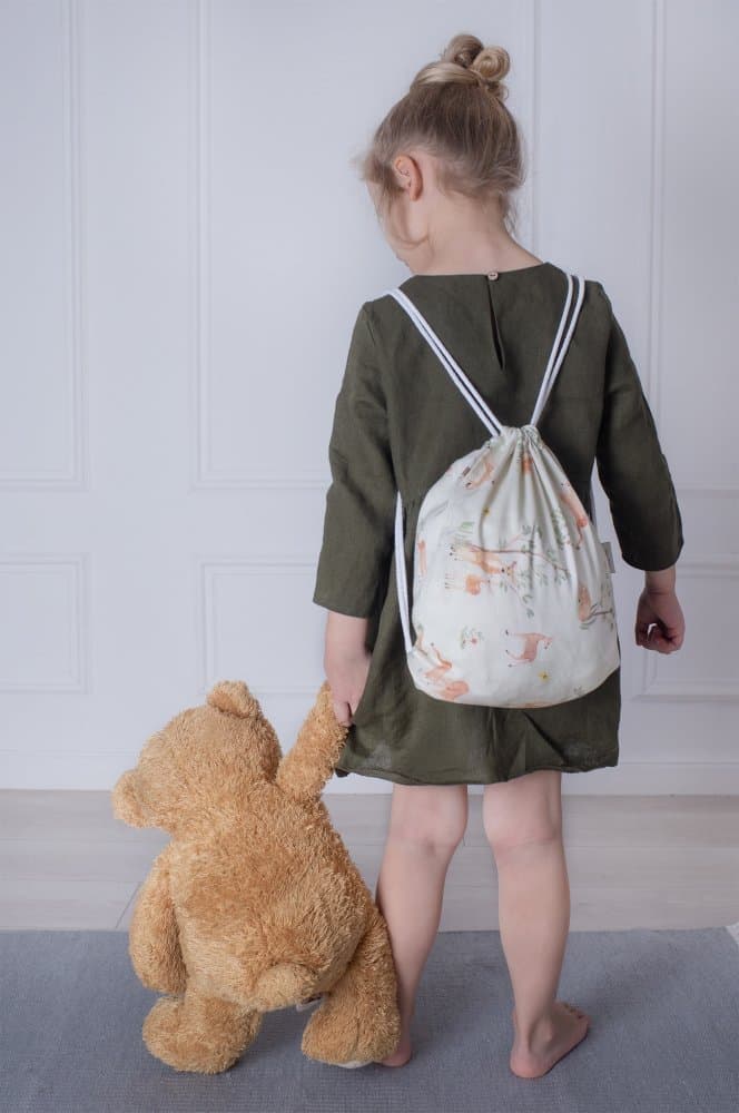 Sistem de infasare Nature Bamboo by Amy din Bambus cu umplutura antialergic BabySoft + Cadou Rucsacel Gasca bej