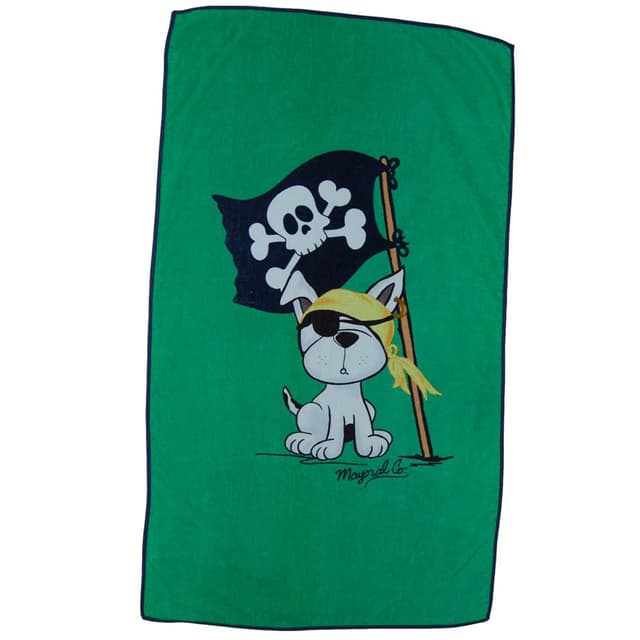 Prosop verde din bumbac pentru plaja 116 x 66 cm Mayoral