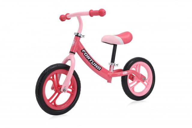 Bicicleta copii fara pedale Lorelli Fortuna 2-5 ani lightdark pink, varsta 2-5 ani, ghidon reglabil in inaltime de la 51 cm pana la 60 cm, roti din spuma EVA, 11 inch, scaun reglabil de la 33 cm pana la 43 cm