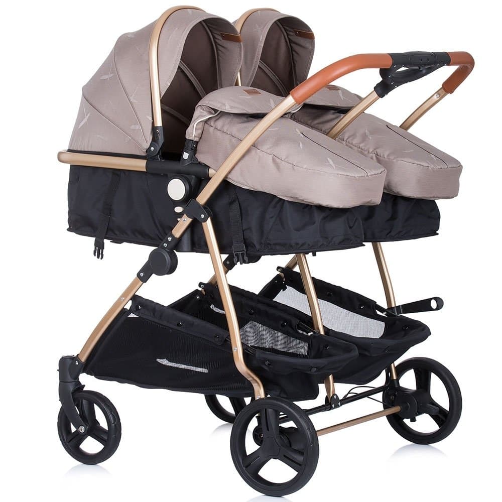 Carucior gemeni Chipolino Duo Smart 2 in 1 Humus