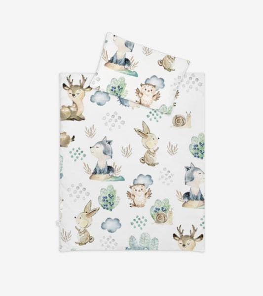 Baby Nest Klups Forest World C001 cu plapuma si perna