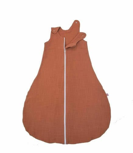 Sac de dormit copii 0.3 tog din Muselina KidsDecor Summer Toffee 60 cm