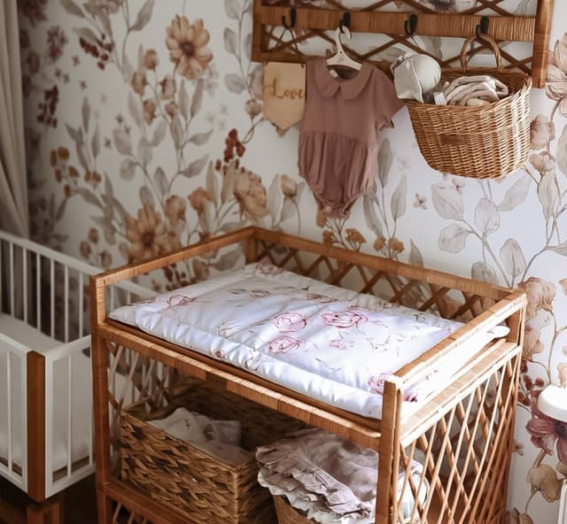 Saltea pentru masa de infasat bebe impermeabila fata dubla Happy Bear by BabySteps