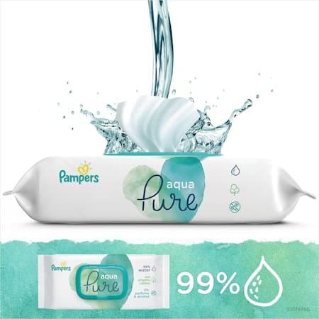 Servetele umede Pampers Aqua Pure 9 pachete x 48 432 buc