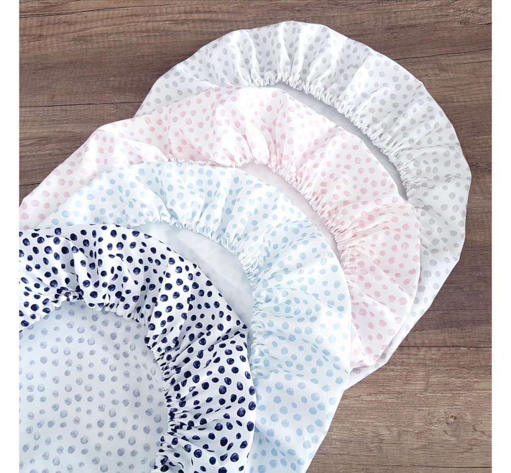 Cearsaf din bumbac cu elastic pe contur pentru landou si cosulete Natura