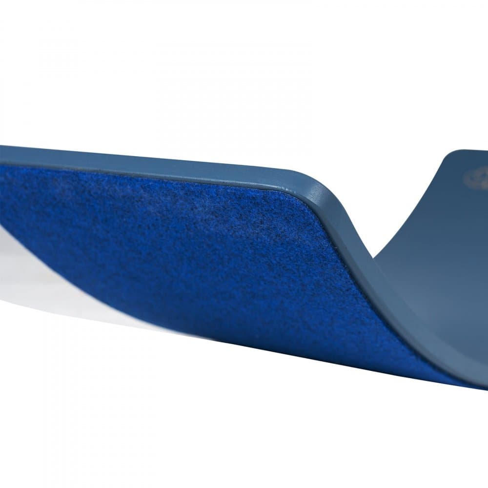 Placa de echilibru din lemn pentru copii cu fetru presat blue MeowBaby Balance board
