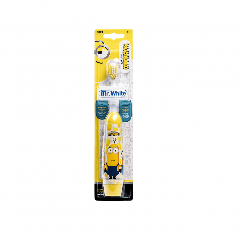 Periuta de dinti Mr.White electrica pentru copii cu baterie Minions