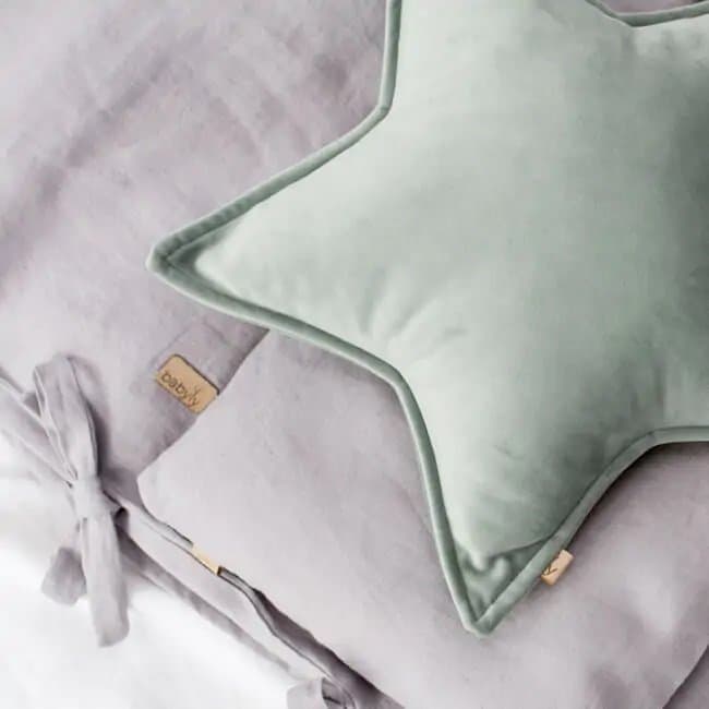 Perna stea Velvet culoare menta catifea marimea S 39 cm