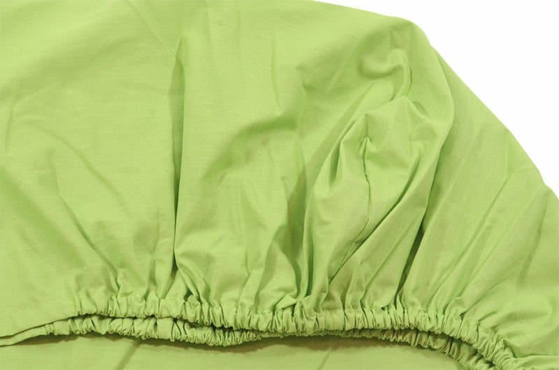 Cearceaf verde KidsDecor cu elastic din bumbac 70 x 160 cm