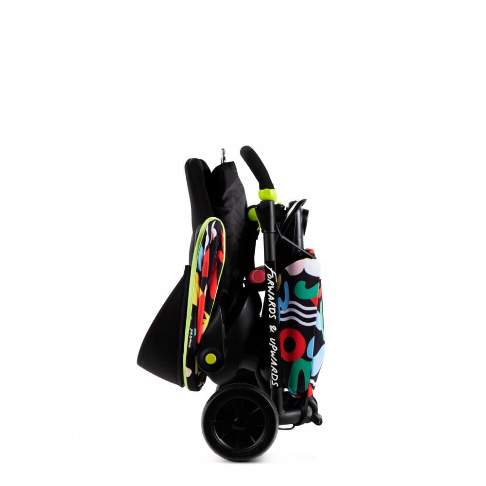 Tricicleta pentru copii Smart Trike Kelly Anna-Imagine 6 in 1 ultrapliabila cu sistem de ghidare Touch Steering, scaun reglabil si rabatabil, suport pentru picioare, roti din cauciuc Eva cu amortizoare