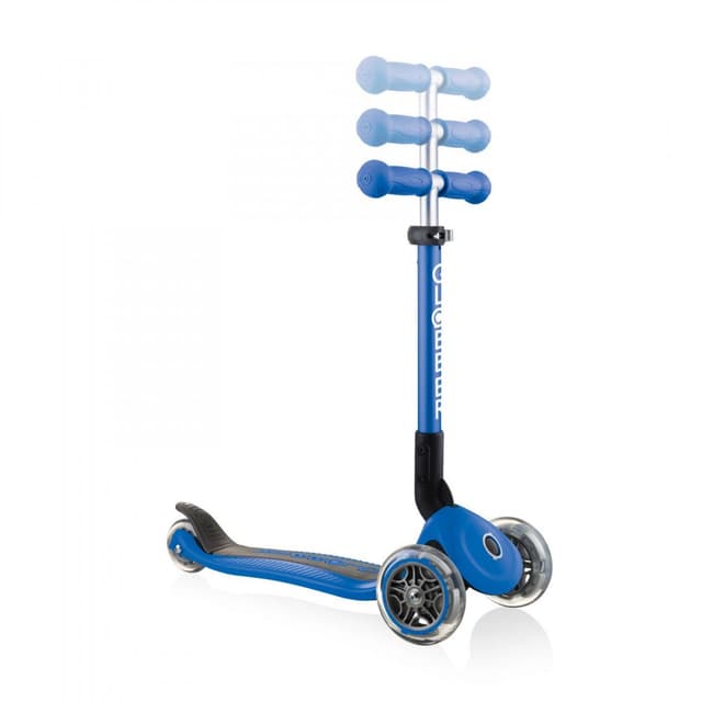 Trotineta pentru copii Globber Junior Albastru pliabila, platforma antiderapanta, ghidon din aluminiu reglabil, greutate admisa 50 kg