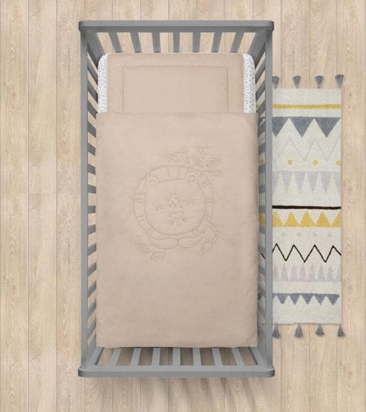 Lenjerie pat 2 piese cu umplutura Animals and Love Lion A002