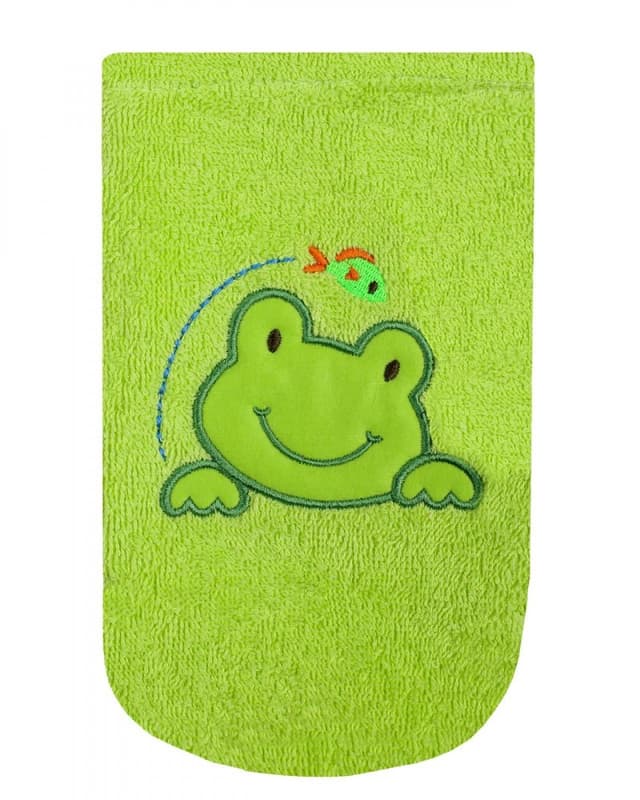 Manusa pentru baita cu broderie Green Frog